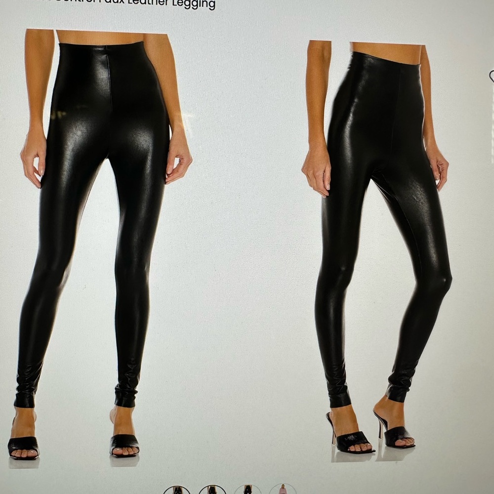 Commando Black Faux Leather Leggings
